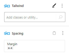 m-4 Tailwind class applied to a block