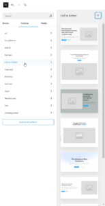 Tailwind-based block patterns in the WordPress block editor