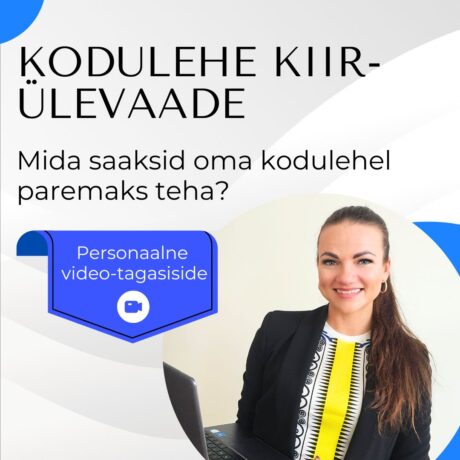 Kuidas kodulehte paremaks teha